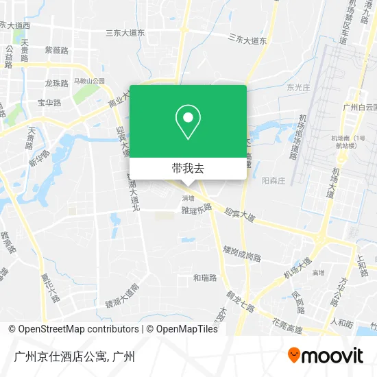 广州京仕酒店公寓地图