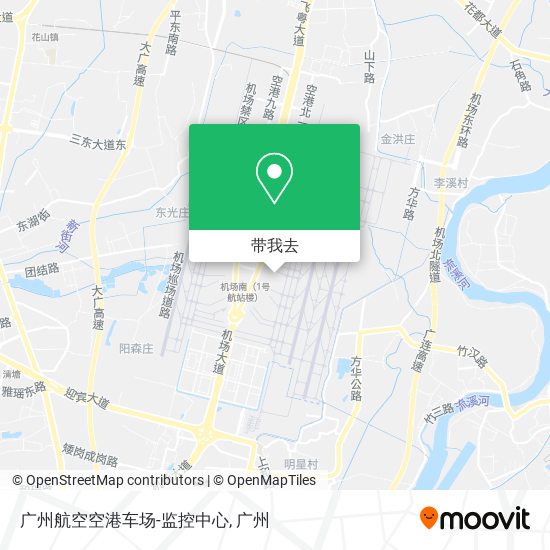 广州航空空港车场-监控中心地图