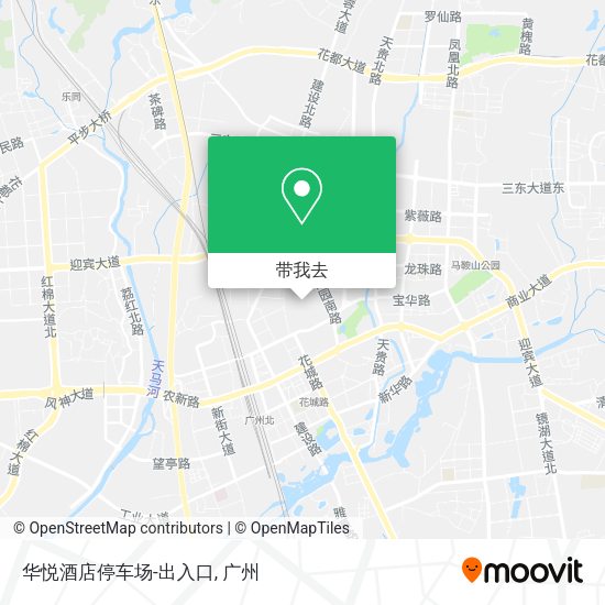 华悦酒店停车场-出入口地图