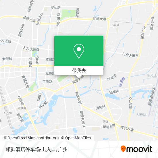 领御酒店停车场-出入口地图