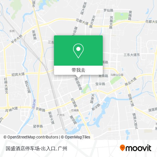 国盛酒店停车场-出入口地图