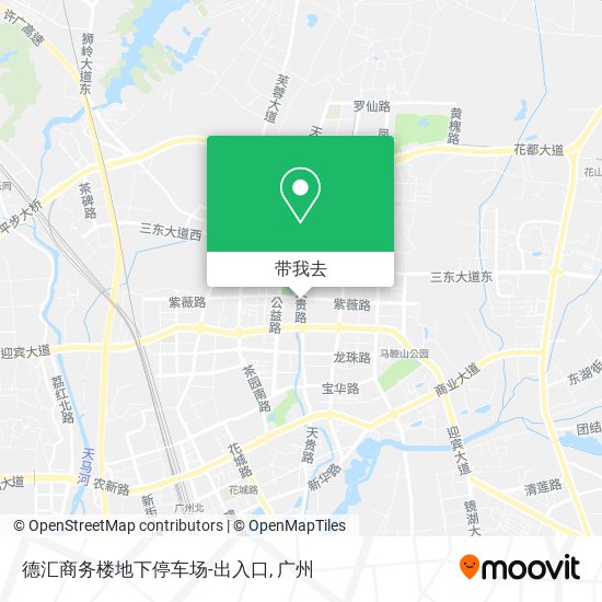 德汇商务楼地下停车场-出入口地图