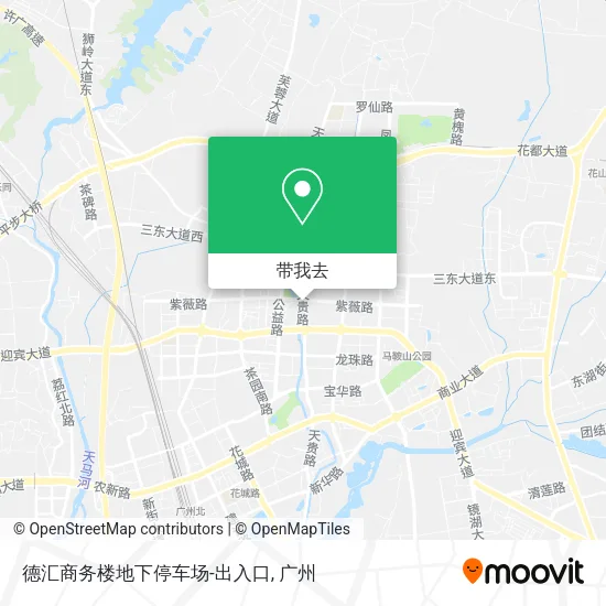 德汇商务楼地下停车场-出入口地图