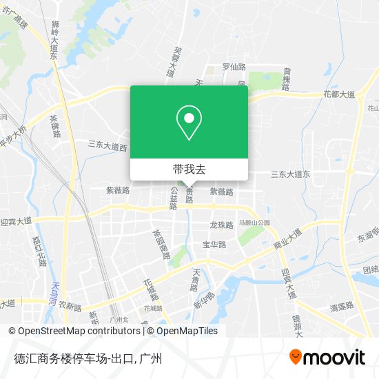 德汇商务楼停车场-出口地图