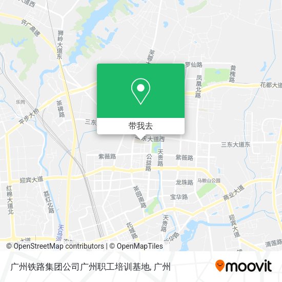 广州铁路集团公司广州职工培训基地地图