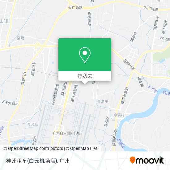 神州租车(白云机场店)地图