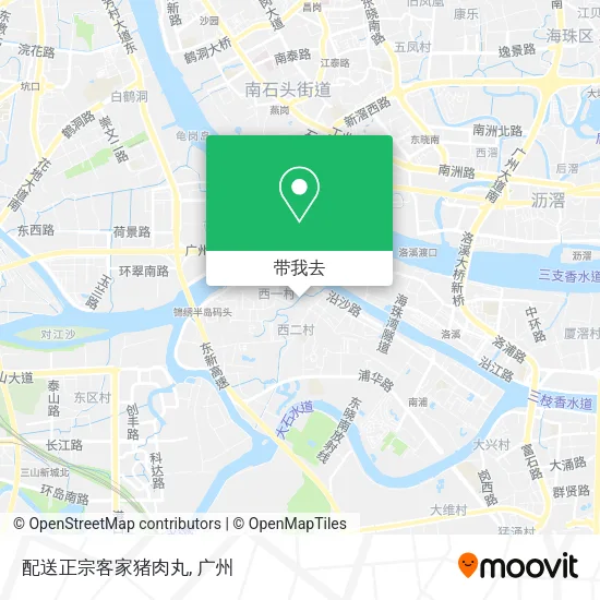 配送正宗客家猪肉丸地图