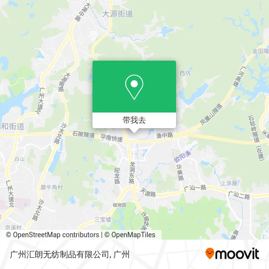 广州汇朗无纺制品有限公司地图
