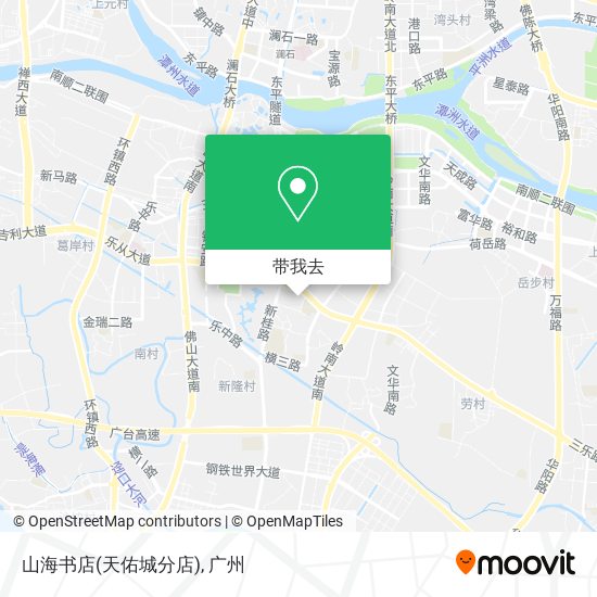 山海书店(天佑城分店)地图