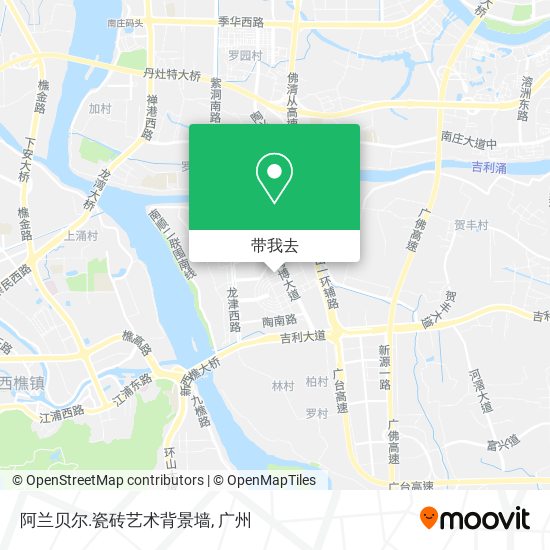 阿兰贝尔.瓷砖艺术背景墙地图