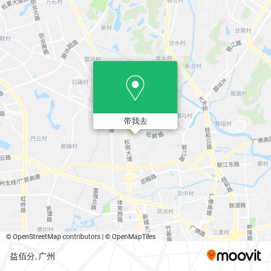 益佰分地图