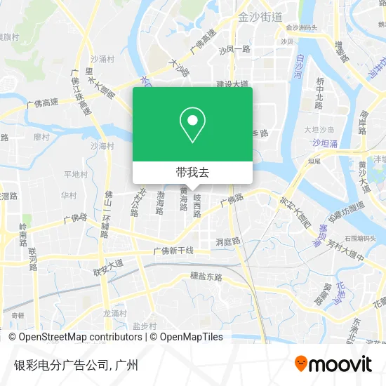 银彩电分广告公司地图