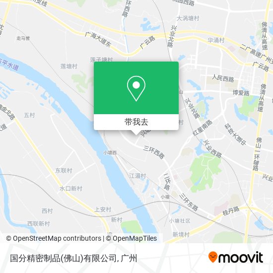 国分精密制品(佛山)有限公司地图
