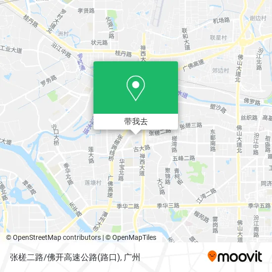 张槎二路/佛开高速公路(路口)地图