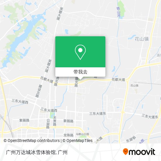 广州万达城冰雪体验馆地图