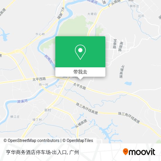 亨华商务酒店停车场-出入口地图
