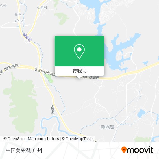 中国美林湖地图