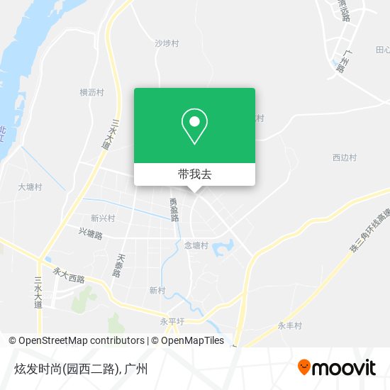炫发时尚(园西二路)地图