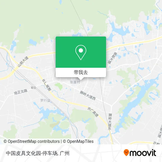 中国皮具文化园-停车场地图