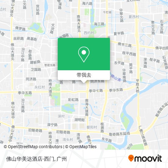 佛山华美达酒店-西门地图
