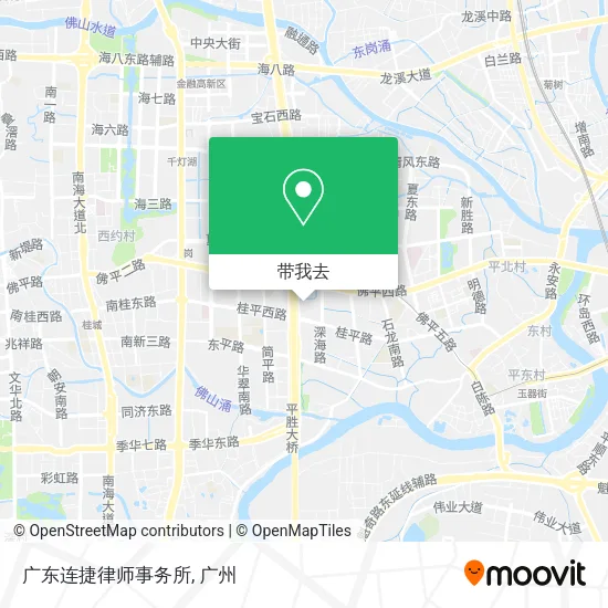 广东连捷律师事务所地图