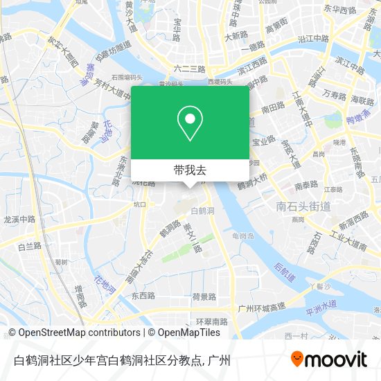 白鹤洞社区少年宫白鹤洞社区分教点地图
