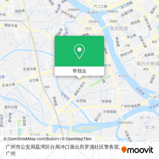 广州市公安局荔湾区分局冲口派出所罗涌社区警务室地图