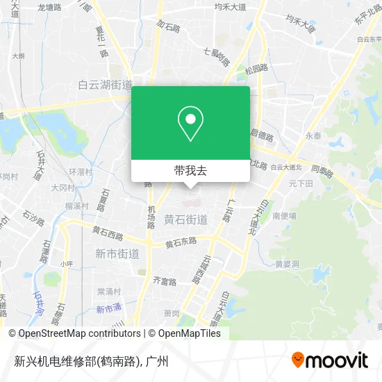 新兴机电维修部(鹤南路)地图