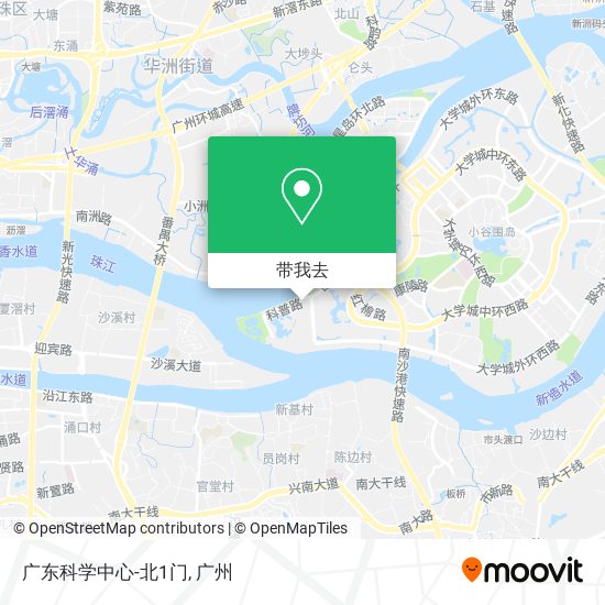 广东科学中心-北1门地图