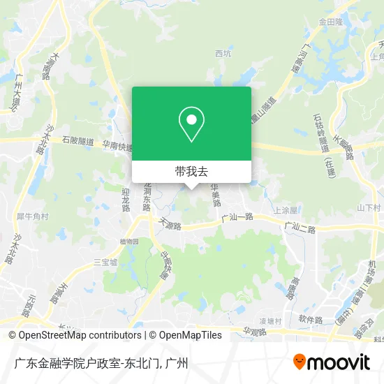 广东金融学院户政室-东北门地图