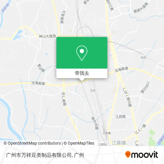 广州市万祥豆类制品有限公司地图