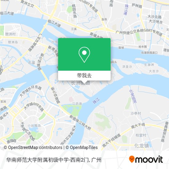 华南师范大学附属初级中学-西南2门地图