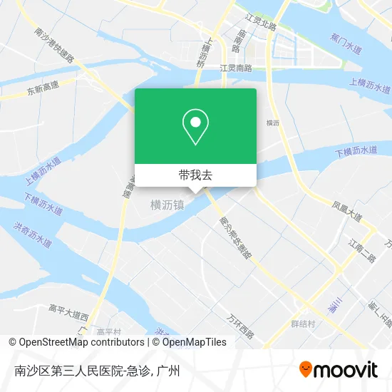 南沙区第三人民医院-急诊地图