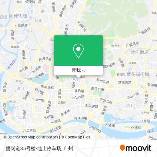蟹岗道35号楼-地上停车场地图