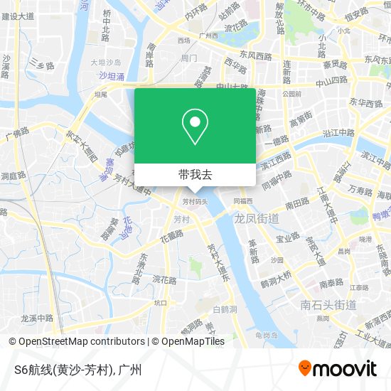 S6航线(黄沙-芳村)地图