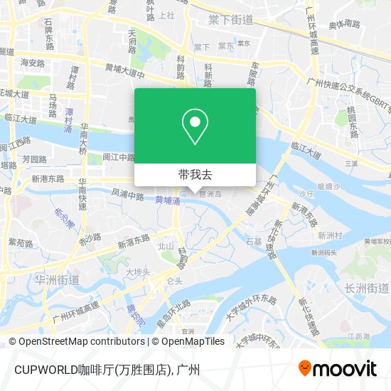 CUPWORLD咖啡厅(万胜围店)地图