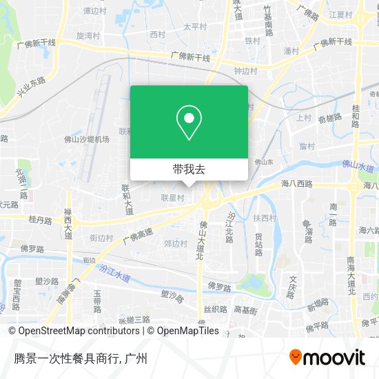 腾景一次性餐具商行地图