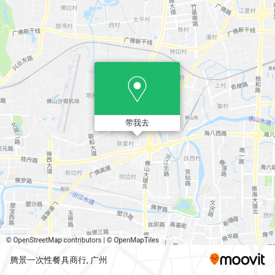 腾景一次性餐具商行地图