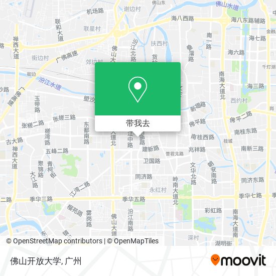 佛山开放大学地图