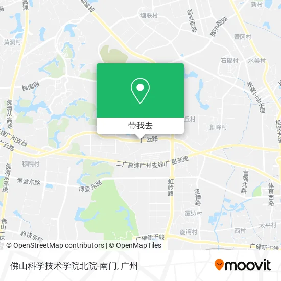 佛山科学技术学院北院-南门地图