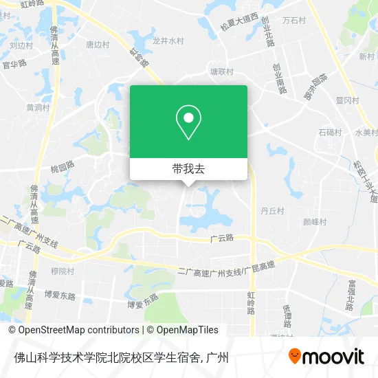 佛山科学技术学院北院校区学生宿舍地图