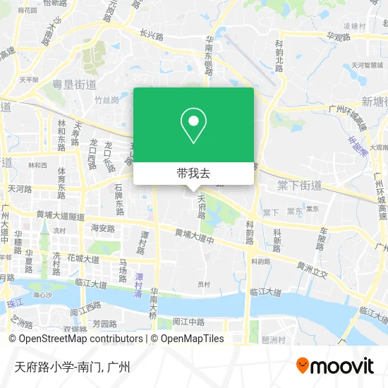 天府路小学-南门地图