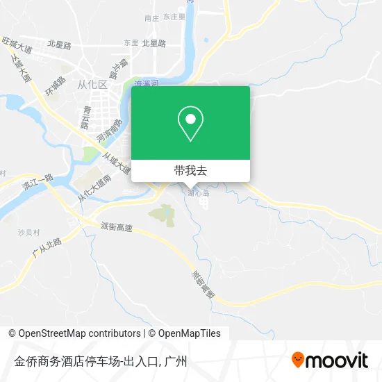 金侨商务酒店停车场-出入口地图
