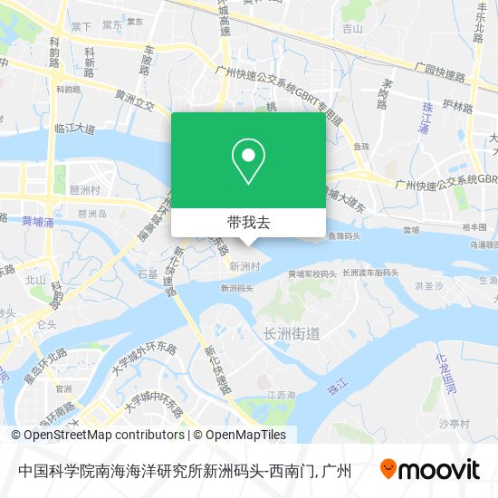 中国科学院南海海洋研究所新洲码头-西南门地图
