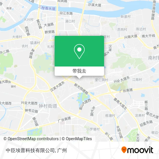 中臣埃普科技有限公司地图