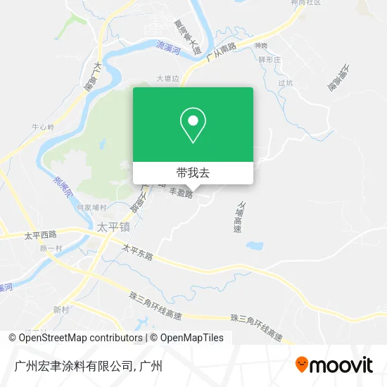 广州宏聿涂料有限公司地图