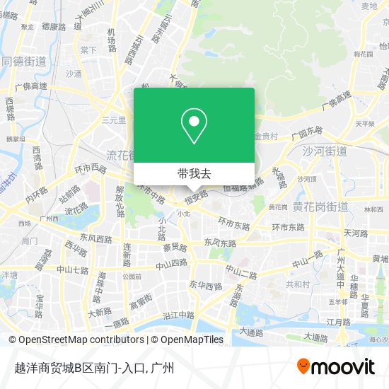 越洋商贸城B区南门-入口地图