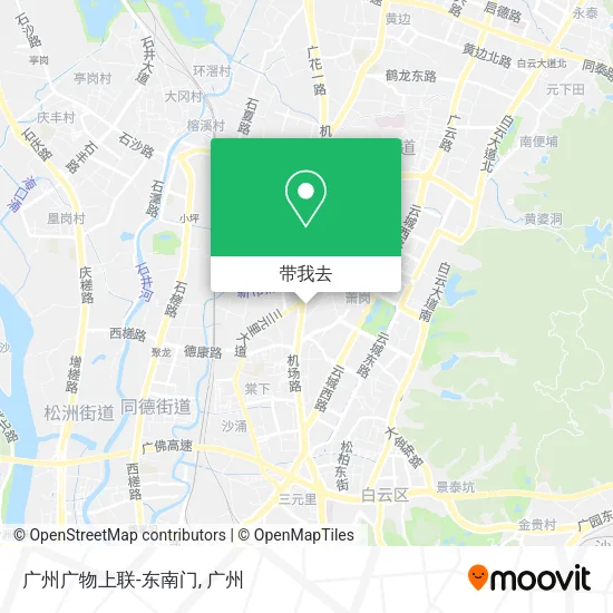 广州广物上联-东南门地图