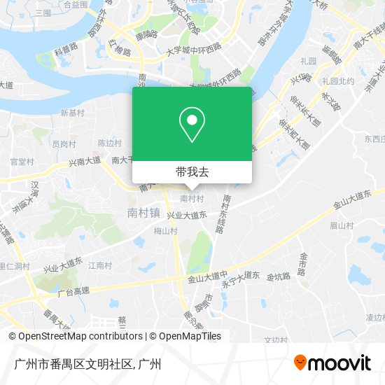 广州市番禺区文明社区地图