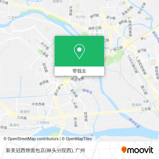 新美冠西饼面包店(林头分院西)地图
